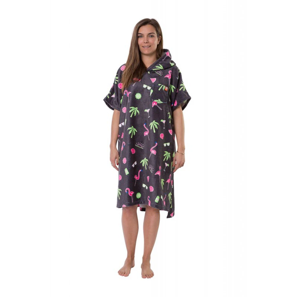 PONCHO AFTER ESSENTIALS PARADISE ANTHRACITE 2 PONCHO AFTER ESSENTIALS PARADISE ANTHRACITE – Image 2