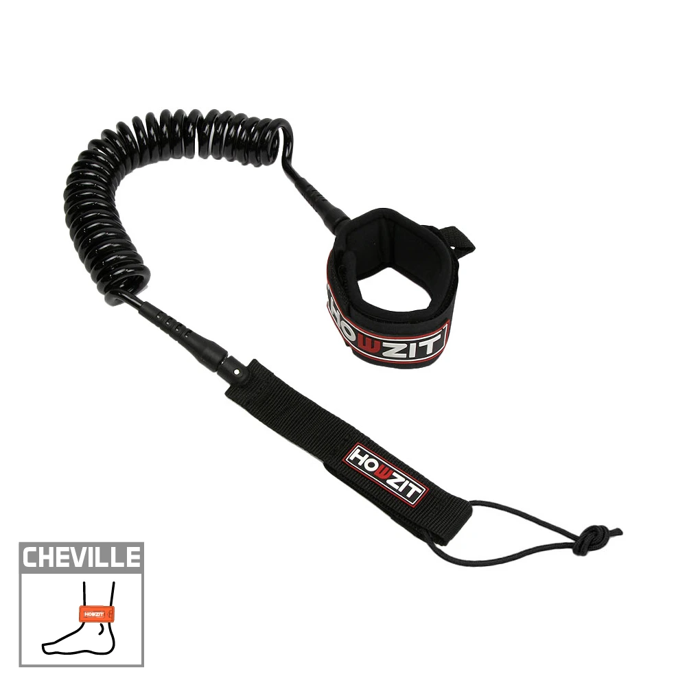 LEASH DE SUP HOWZIT COIL NOIR – Image 5
