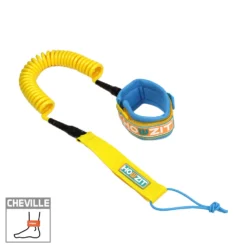 LEASH DE SUP HOWZIT COIL JAUNE/BLEU -Équipement De Surf Soldes 2023 plan de travail 1 8 03 11 2022 14 02 56