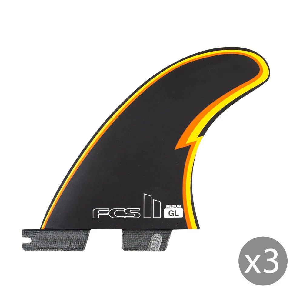 Ailerons SURF FCS II Gerry Lopez PC Medium Noir Set De 3 2 Ailerons SURF FCS II Gerry Lopez PC Medium Noir Set De 3 – Image 2